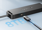 USB Hub Vention 4-Port z microUSB zasilaniem 0.15 m Black (6922794746626) - obraz 4