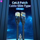 Patchcord Vention CAT 8 FTP Ethernet 1 m Black IKCBF (6922794743762) - obraz 2