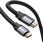 Kabel Baseus Enjoyment Series 4KHD Male To 4KHD Male Adapter Cable 1 m Dark gray (CAKSX-B0G) - obraz 4