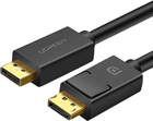 Kabel Ugreen P102 DP V1.2 Male to Male Cable 4K / 60 Hz 2K / 144Hz 5 m Black (6957303812134) - obraz 1