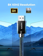 Кабель Ugreen HD135 8K HDMI м / м Round Cable with Braided 2 м Gray (6957303873210) - зображення 2