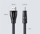Kabel Ugreen HD140 HDMI Cable with Braided 1 m Black (6957303884018) - obraz 4
