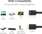 Kabel Ugreen HD103 HDMI Cable Right Angle 90 Degree 1 m Black (6957303811724) - obraz 4