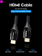 Kabel Vention HDMI-HDMI, 2 m v2.0 Black (VAA-B05-B200) - obraz 4