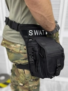 Тактическая Сумка поясная на ногу swat black П2-3! - изображение 3