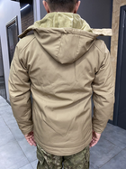 Чоловіча софтшел розмір Куртка куртка колір Койот, зимова для військових WOLFTRAP Softshell, M, - зображення 2