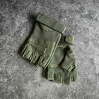 Тактичні Військові Рукавички Без Пальців Для Військових Хакі Tactical Gloves PRO Olive L Безпалі Армійські Штурмові - зображення 10