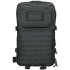 Тактический рюкзак 36 л Черний MIL-TEC Assault Laser Cut 36L Black с системой MOLLE Военный рюкзак Армейский Штурмовой Водоотталкивающий - изображение 5