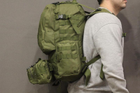 Тактический Военный рюкзак с подсумками на 50 л Олива с системой MOLLE Ranger Tactical 50L Olive Армейский Штурмовой - изображение 3