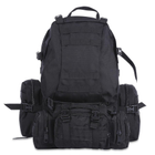 Военный рюкзак 50л с подсумками Черный Тактический рюкзак на 50 литров с системой MOLLE Ranger Tactical 50L Армейский Штурмовой Рюкзак Водоотталкивающий - изображение 5