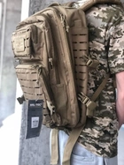 Тактичний рюкзак 20 л Койот MIL-TEC Assault Laser Cut 20L Coyote з системою MOLLE Військовий Рюкзак Армійський Штурмовий Водовідштовхуючий - зображення 11
