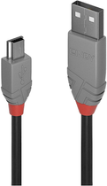 Kabel Lindy USB Type-A - mini-USB M/M 1 m Black (4002888367226) - obraz 2
