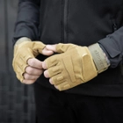 Тактичні Військові Рукавички Без Пальців Для Військових Койот Tactical Gloves PRO Coyot L Безпалі Армійські Штурмові - зображення 3