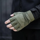 Тактичні Військові Рукавички Без Пальців Для Військових Койот Tactical Gloves PRO Coyot L Безпалі Армійські Штурмові - зображення 15