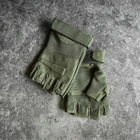 Тактичні Військові Рукавички Без Пальців Для Військових Хаки Tactical Gloves PRO Olive XL Безпалі Армійські Штурмові - зображення 10