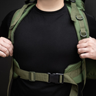 Военный рюкзак 80л Хаки Тактический рюкзак на 80 литров с системой MOLLE CORDORA Tactical 80L Олива Армейский Штурмовой Рюкзак Непромокаемый с пластинами - изображение 3
