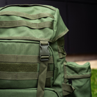 Военный рюкзак 80л Хаки Тактический рюкзак на 80 литров с системой MOLLE CORDORA Tactical 80L Олива Армейский Штурмовой Рюкзак Непромокаемый с пластинами - изображение 6