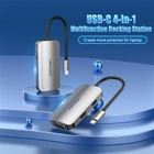 USB Hub Vention USB 3.1 Type-C HDMI / VGA / USB 3.0 / PD 100 W Hub 4-in-1 (6922794754706) - obraz 3