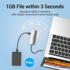 USB-хаб Vention USB 3.1 Type-C HDMI / USB 3.0 x 3 / RJ-45 / PD 100 Вт Hub 6-in-1 (6922794754737) - зображення 6