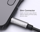 Kabel Ugreen AV123 3.5 mm Stereo Audio Splitter Cable with Braid 20 cm White (6957303817801) - obraz 3