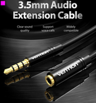 Kabel Vention Audio 3.5 mm m - 3.5 mm F 1 m Black (VAB-B06-B100-M) - obraz 8