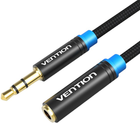 Kabel Vention Audio 3.5 mm m - 3.5 mm F 2 m Black (VAB-B06-B200-M) - obraz 1