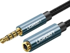Kabel Ugreen AV118 3.5 mm Male to 3.5 mm Female, 1.5 m Black (6957303846740) - obraz 1