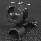 Кольцо Target GM-006 25 / 30 mm на Пикатинни (для магнифера, фонаря, коллиматора) - изображение 3