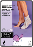 Maseczka do stóp IROHA nature Peeling & Exfoliation złuszczająca w formie skarpet Lavender 2 x 20 ml (8436036430474) - obraz 1