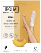 Maseczka do stóp IROHA nature Repair Foot Mask regenerująca w formie skarpet Peach & Shea Butter 2 x 9 ml (8436036430436) - obraz 1