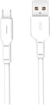 Кабель зарядный XO USB - microUSB 3A Fast Charging USB Cable Micro 1 м White (NB112)