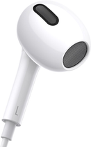 Навушники Baseus Encok 3.5 мм lateral in-ear Wired Earphone H17 White (NGCR020002) - зображення 5