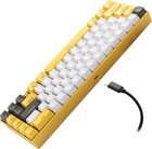 Клавіатура бездротова Motospeed BK67 Longhua Red Bluetooth / USB Yellow (BK67 yellow RED swit) - зображення 4