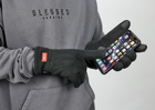 Мужские флисовые перчатки тактические M-Tac черные M (77421) - изображение 3
