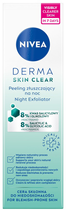 Peeling Nivea Derma Skin Clear złuszczający na noc 40 ml (5900017087368) - obraz 1