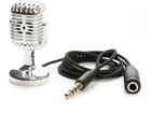 Mini mikrofon Kikkerland Radio-Age Retro Microphone Silver (0612615119628) - obraz 2