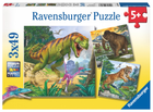Puzzle Ravensburger Primeval Ruler 3 x 49 elementów (4005556093588) - obraz 1