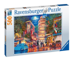 Puzzle Ravensburger Streets of Pisa 500 elementów (4005556173808) - obraz 1