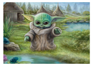 Puzzle Schmidt Thomas Kinkade: Star Wars The Mandalorian Childs Play 1000 elementów (4001504599553) - obraz 2