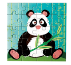 Puzzle magnetyczne Scratch Book To Go Panda 2 x 20 elementów (5414561811565) - obraz 1