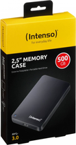 Жорсткий диск Intenso 2.5 500ГБ Memory Case USB 3.0 Чорний (6021530) - зображення 4