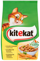 Sucha karma dla kotów Kitekat Kurczak z warzywami 300 g (5900951248856) - obraz 1