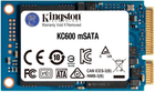 Kingston SSD KC600 256GB mSATA SATAIII 3D NAND TLC (SKC600MS/256G)