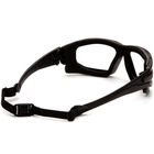 Тактичні окуляри з ущільнювачем Pyramex i-Force Slim Anti-Fog Чорні захисні для стрільби військові - зображення 7
