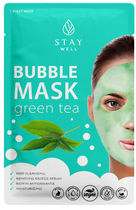 Maska do twarzy Stay Well Deep Cleansing Bubble Mask głęboko oczyszczająca bąbelkowa Green Tea 20 g (4745090048469) - obraz 1