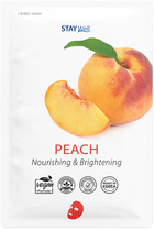 Maska do twarzy Stay Well Climate Neutral Face Mask odżywcza i rozświetlająca w płachcie Peach 23 g (4745090045680) - obraz 1