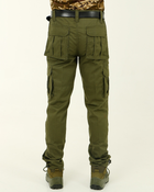 Мужские брюки-карго повседневные, штаны карго хаки ткань канвас 52 - изображение 4