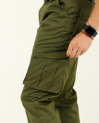 Мужские брюки-карго повседневные, штаны карго хаки ткань канвас 52 - изображение 6
