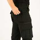 Штани чоловічі Карго повсякденні з кишенями, тканина канвас, колір чорний, 46 - зображення 7