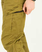 Брюки мужские с карманами и утяжками под коленом, демисезонные, цвет койот, 58 - изображение 14